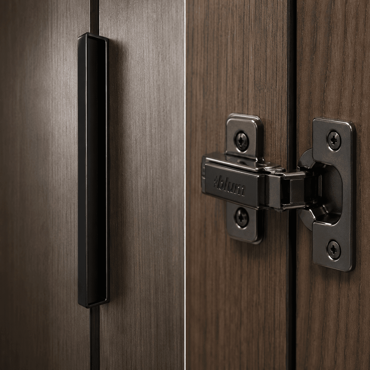 Soft-Close German Wardrobe Hinges